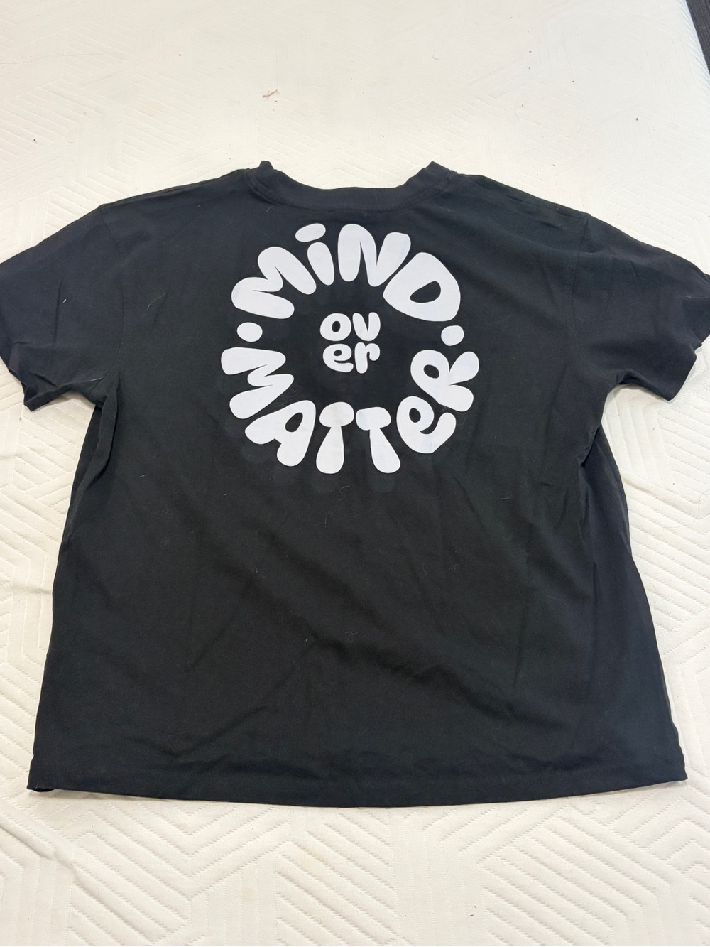 AYBL Mind Over Matter Black Graphic Women Oversized T‑Shirt